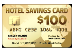 Limited Promo: Free $100 Hotel Card plus $900 Referring Friends